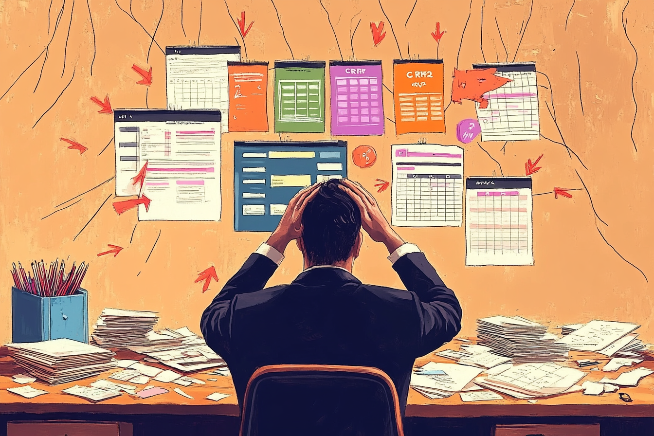 Vorher: gewachsener Tool-Zoo mit verteilten Systemen